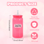 16oz Eco-Friendly PC Material Cold Cup Colorful Plastic Tumbler with Straw and Colorful Lids for School & Presentations