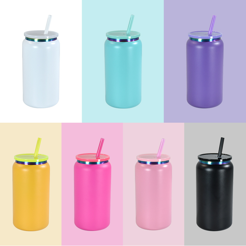 Custom Laser Engraved Tumblers rainbow Tumbler Termos Para Stainless Steel Personalized Cups Wedding Water 16oz Tumbler