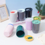 Custom Plastic Egg Tumbler 12oz 350ml Beverage Travel Egg Shaped Colorful Outdoor ABS Plastic U-Shaped Wine Tumbler With Lid