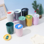 Custom Plastic Egg Tumbler 12oz 350ml Beverage Travel Egg Shaped Colorful Outdoor ABS Plastic U-Shaped Wine Tumbler With Lid