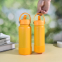 Large Capacity Stainless Steel Vacuum Thermoses Cup Fashionable Rubber Painted Sports Travel Bottle Portable Handle