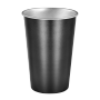 RTS 12pcs Black Custom Logo 450ml Single Wall Stainless Steel Powder Coated Beer Mugs Portable Coffee Drinking Cups