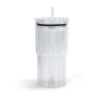 18oz Snow Globe Tumbler with Pre Drilled Hole 18oz Double Wall Plastic Tumbler Snow Globe with Plastic Straw Fillable Tumblers