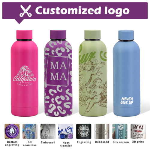 Trinkflasche Edelstahl logo Mug Cup Water Bottle Steel 350ml 500ml 750ml 1000ml Custom Water Bottle Tazas Personalizadas