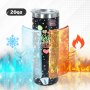 20oz Powder Coated Skinny Straight Tumblers for Father's Day 20oz Colored Matte Car Tumblers with Father's Day Printing