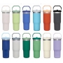 Custom 30oz Double Wall Stainless Steel Tumbler Vacuum Water Bottle Coffee Cup Powder Coated Travel Mug with Flip Straw Handle
