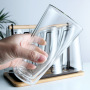Custom Logo 250ml 350ml 450ml Double Wall Glass Cup Set High Borosilicate Glass Clear High Temperature Resistance Tea Coffee Mug
