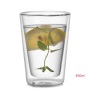 Custom Logo 250ml 350ml 450ml Double Wall Glass Cup Set High Borosilicate Glass Clear High Temperature Resistance Tea Coffee Mug