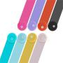 RTS 80pcs/ctn Colored Replacement Plastic Lids for 16oz Glass clear Frosted Cups Glass Can Mugs 8 Colors Mixed