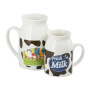 250ml 450ml Sublimation Ceramic Milk Carton Storage Water Cup Coffee Vessel Juice Beverages Container for Heat Press Printing