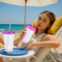 REUSABLE 25oz Plastic Cups Single Layer Cold Color Change Changing Personalization Tumbler Mugs Food Grade PP