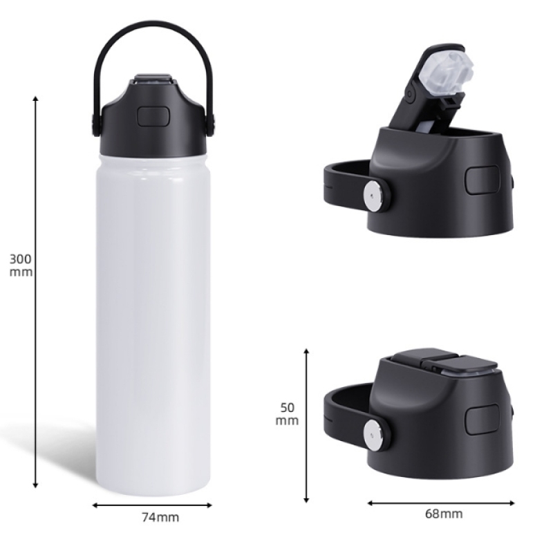 New 22oz Sublimation Blank Stainless Steel Insulation Travel Mug Coffee Dupe Tumbler Water Bottle with Leak Proof Lids