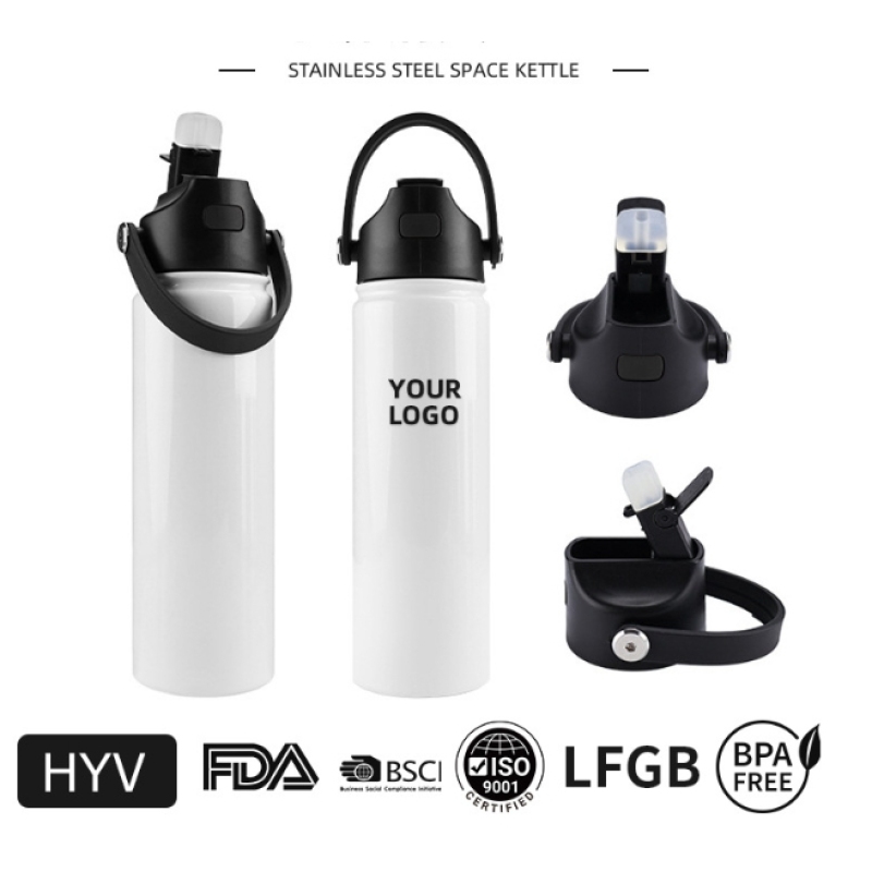 New 22oz Sublimation Blank Stainless Steel Insulation Travel Mug Coffee Dupe Tumbler Water Bottle with Leak Proof Lids
