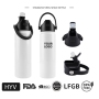 New 22oz Sublimation Blank Stainless Steel Insulation Travel Mug Coffee Dupe Tumbler Water Bottle with Leak Proof Lids
