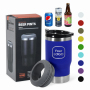Custom logo 14oz 4-in-1 Powder Coated Beer Can Cooler with 2 Lids Double Wall Stainless Steel Can Cooler Tumbler Insulated
