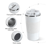 Suction Mug Protein Coffee  380ml 510ml Coffee Mug Insulated Travel Mug Insulated Thermo Cup with logo Travel Essential Mug