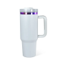 RTS USA Warehouse Stock 12pcs/ctn 40oz Purple Coated Underneath Powder Coated Stainless Steel Tumblers for Laser or Printing