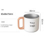 400ml Custom logo Printing 304 Stainless Steel Vacuum Office Coffee Mug Gift Cup with Wooden Handle Tumbler Insulated