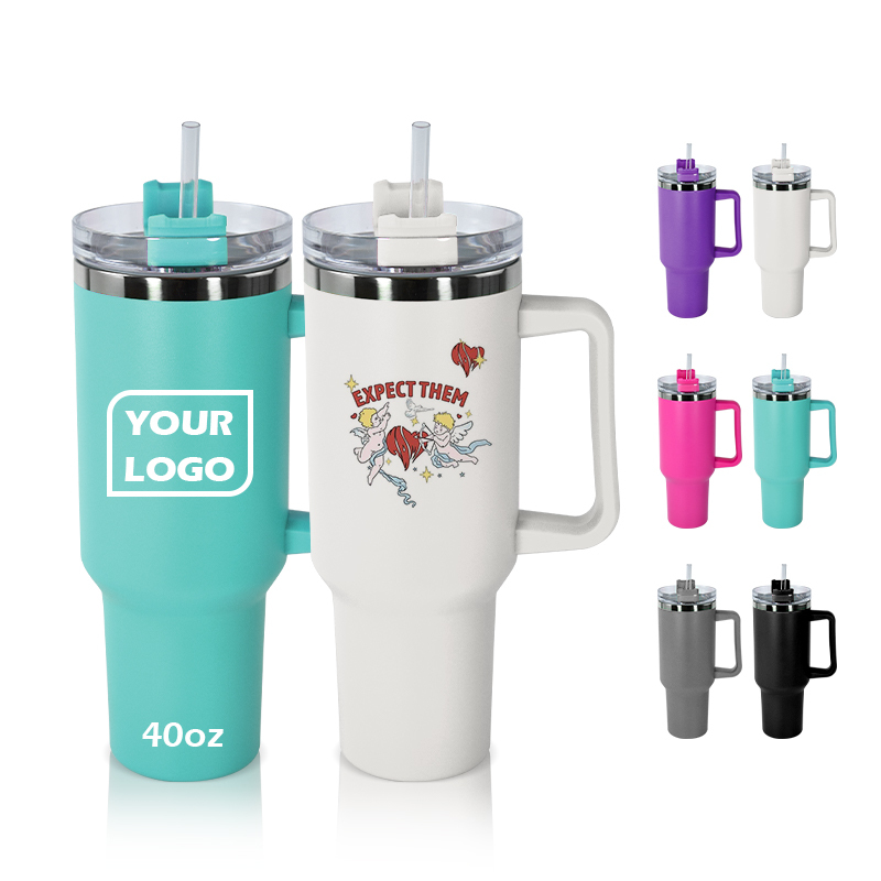 Insulated Coffee Tumbler Laser Engraving Blanks Travel Cup 40 oz Stainless Steel Thermoses 40oz Pre Printed Tumbler