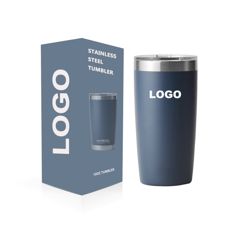 Custom Logo 10oz Car Mug 304 Stainless Steel Insulated 300ml Powder Coated Tumbler Portable Coffee Mug