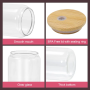 US Warehouse RTS 16oz Clear Single Wall Glass Tumbler Sublimation Blanks Mugs with Bamboo Lid Plastic Straw 50pcs/ctn Drinkware