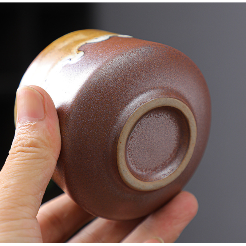 200ml Coffee Cup Japanese Retro Tea Cup Master Coarse Pottery Kiln Variable Glaze Ceramic Mug