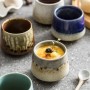 200ml Coffee Cup Japanese Retro Tea Cup Master Coarse Pottery Kiln Variable Glaze Ceramic Mug