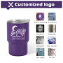 Stainless Steel Powder Coated Insulated Cups Espresso Cup 3 oz Mini Tumbler Shot Glass With Straw and Lid 3oz Mini Tumbler