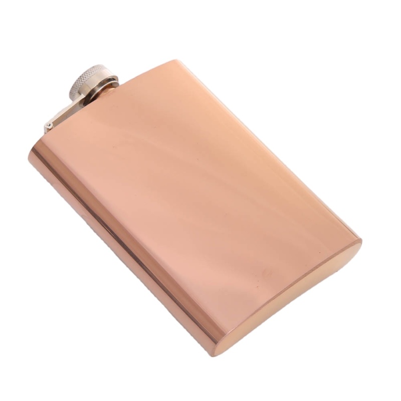 Factory Supply 6oz 7oz 8oz Colored Silver Black Stainless Steel Hip Flask Portable Whiskey Russian Liquor Wine Flask Custom Gift