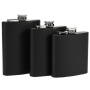 Factory Supply 6oz 7oz 8oz Colored Silver Black Stainless Steel Hip Flask Portable Whiskey Russian Liquor Wine Flask Custom Gift