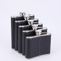 Factory Supply 6oz 7oz 8oz Colored Silver Black Stainless Steel Hip Flask Portable Whiskey Russian Liquor Wine Flask Custom Gift