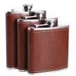 6oz Brown leather hip flask