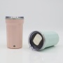 Wholesale Logo Printed 350ml Coffee Mug Stainless Steel SS304 Tumbler PP Shell Automatic Stirring USB Coffee Cup with Lid