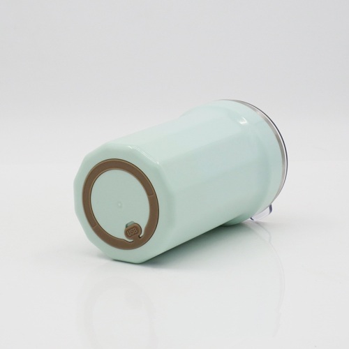 Wholesale Logo Printed 350ml Coffee Mug Stainless Steel SS304 Tumbler PP Shell Automatic Stirring USB Coffee Cup with Lid