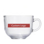 Wholesale Custom Logo 16oz Transparent Glass Mugs With Handle Clear Drinking Cup Gift Glass Water Cup for Coffee Tea Milk