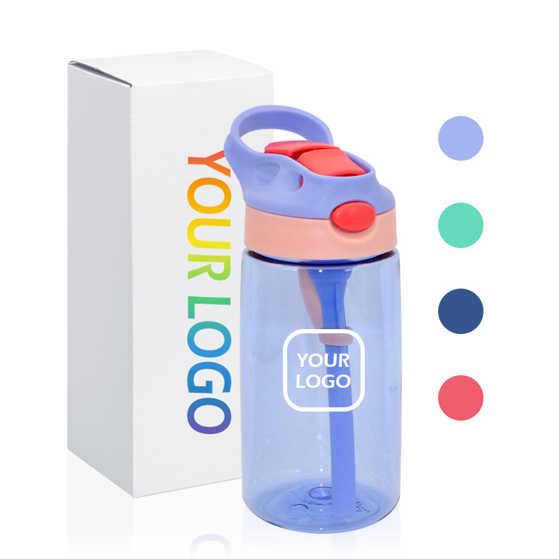 Custom 450ml 550ml Plastic Kids Water School Children Bpa Free Cartoon Kids Drink Bottles Leak Proof Plastic Sports Water Bottle