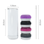 Double Walled Waterproof Stainless Steel 20oz Straight Music Tumblers Wireless Speaker Sublimation Water Bottles