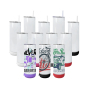 Double Walled Waterproof Stainless Steel 20oz Straight Music Tumblers Wireless Speaker Sublimation Water Bottles