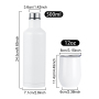 10pcs/ctn 500ml Sublimation Stainless Steel Double Walled Wine Tumbler Insulated Water Bottle Set with 2pcs 12oz Egg Shaped Cups