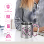 200ml 400ml Outdoor Camping Travel Portable Stainless Steel Coffee Cup Double Walled Carabiner Mug with Handle
