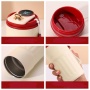 15oz Stainless Steel Coffee Mug Vacuum Insulated Tumbler with Temperature Display Coffee Outdoor Camping Mug with Leak-Proof Lid