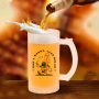 RTS USA Warehouse 24pcs/ctn Frosted Beer Mug Sublimation 16oz Frosted Beer Mug Glass Frosted 16oz Beer Mug