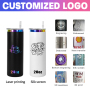 RTS USA Warehouse 25pcs/ctn Stocked Rainbow Coated 20oz Stainless Steel Tumbler Vacuum Insulated 20oz Straight Tumbler for Laser