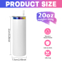 RTS USA Warehouse 25pcs/ctn Stocked Rainbow Coated 20oz Stainless Steel Tumbler Vacuum Insulated 20oz Straight Tumbler for Laser