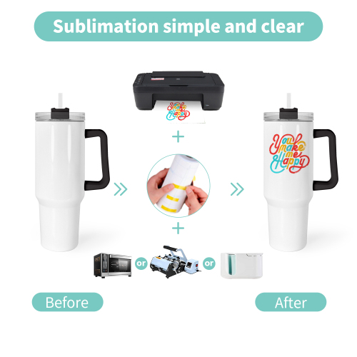 USA Warehouse RTS 40oz Sublimation Tumblers Festival Special Design Pattern Custom logo Travel Mug With Handle 20pcs/ctn
