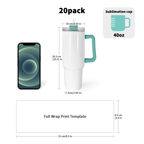 USA Warehouse RTS 40oz Sublimation Tumblers Festival Special Design Pattern Custom logo Travel Mug With Handle 20pcs/ctn