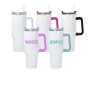 USA Warehouse RTS 40oz Sublimation Tumblers Festival Special Design Pattern Custom logo Travel Mug With Handle 20pcs/ctn