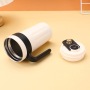 16oz Stainless Steel Coffee Mug With Temperature Display Coffee Outdoor Camping Mug With Leak-Proof Lid and Handle