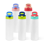 US RTS 25pcs/ctn 20oz Kids Water Bottle Sublimation Blanks Tumblers Stainless Steel Insulated Straight Kids Cup with Flip-up Lid