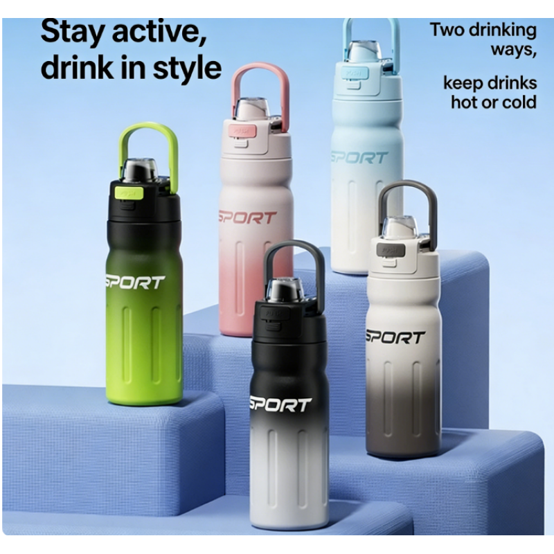316 Stainless Steel Insulated Cup Outdoor Sports Heat and Cold Preservation Water Bottle Student Portable  Mug